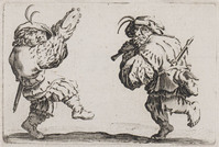 KG 10849
<br/>
Dansers met fluit en tamboerijn ("Capricci")
<br/>
<em>Callot, Jacques (1592 - 1635)</em>